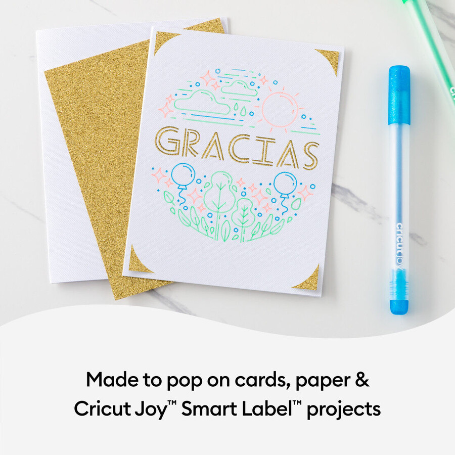 cricut joy glitzer-gelstifte 08 mm neon 3 stück