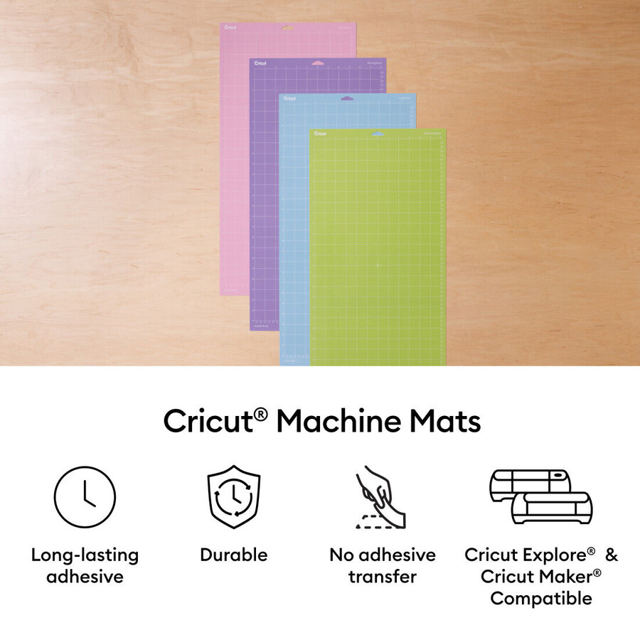 cricut schneidematten-sortiment – 12 zoll x 24 zoll 4 stück