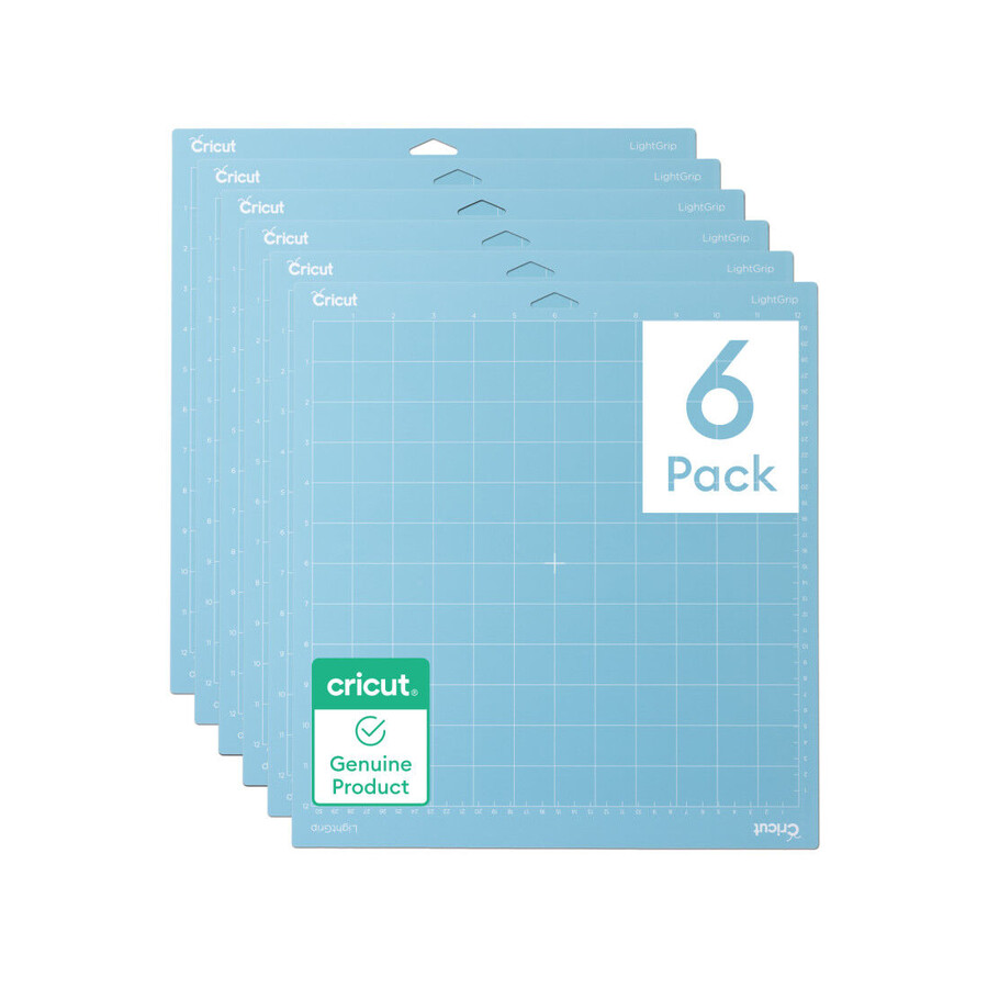 cricut light grip schneidematte – 12 zoll x 12 zoll 6 stück