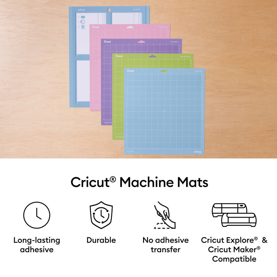 cricut schneidematten-sortiment – 12 zoll x 12 zoll 8 stück