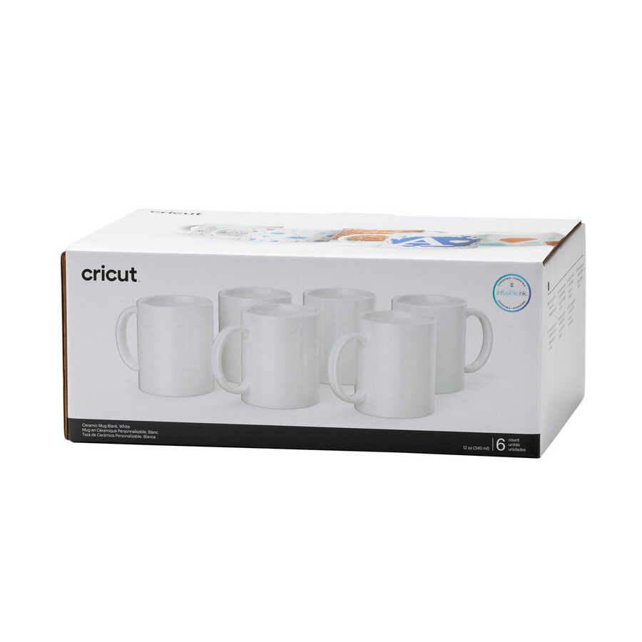 rohling für keramiktasse weiß - 12 oz340 ml 6 stück