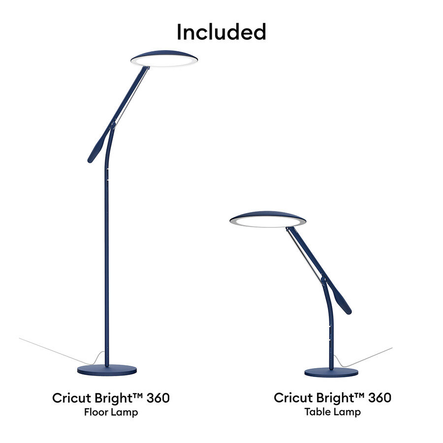 cricut bright 360 ultimate led-lampen-set indigo