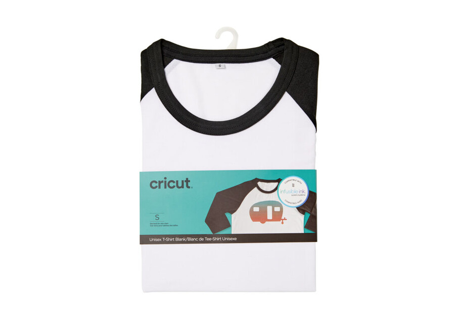 unisex-t-shirt für erwachsene raglan-schnitt unbedruckt schwarzweiß
