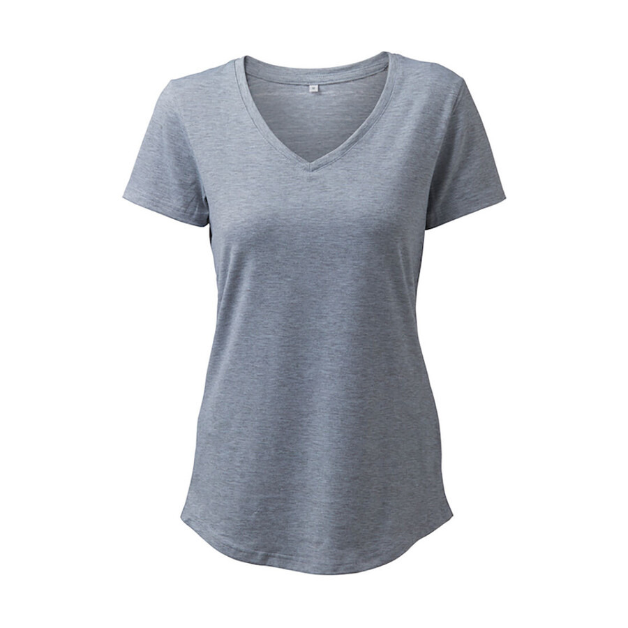 damen-t-shirt tailliert v-ausschnitt