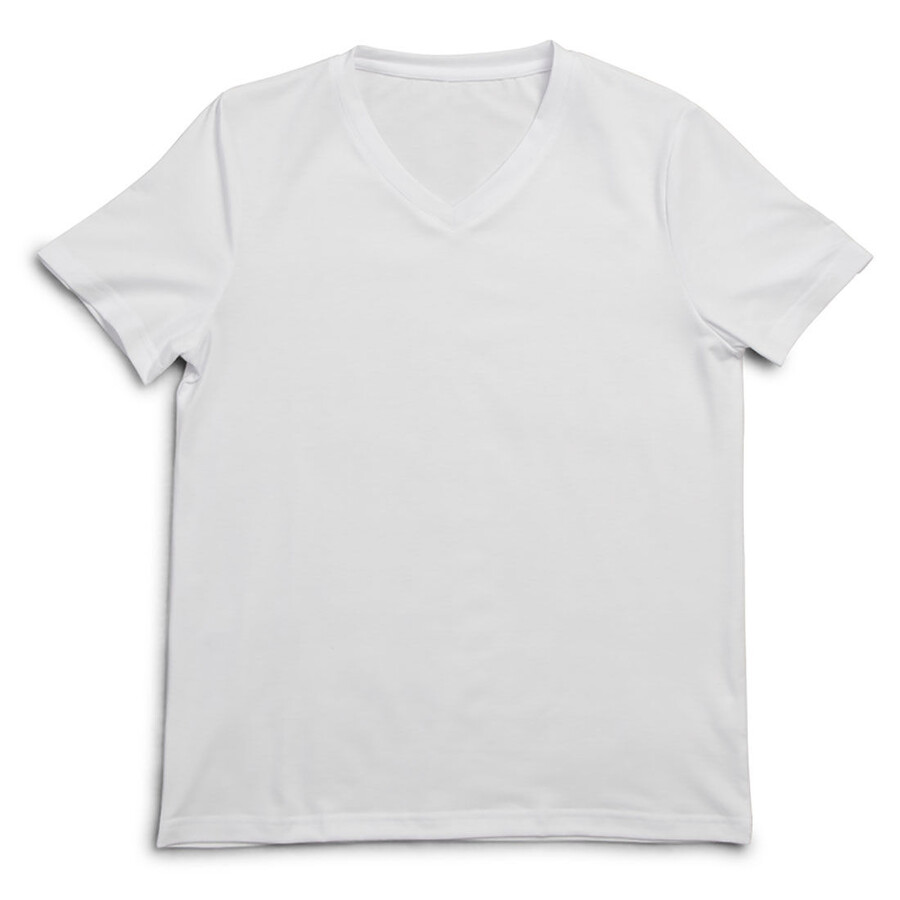 damen-t-shirt unbedruckt v-ausschnitt